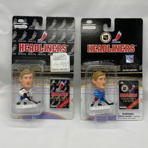 💙NIB Pair Wayne Gretzky Headliners Sig. Series - Picture 1 of 3